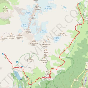 Itinéraire Étape 2, distance, dénivelé, altitude, carte, profil, trace GPS