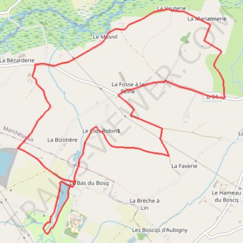 Itinéraire Parcours 2 - 10kms, distance, dénivelé, altitude, carte, profil, trace GPS