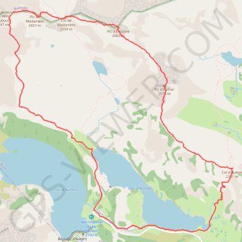 Itinéraire Crête d'Estibère, distance, dénivelé, altitude, carte, profil, trace GPS
