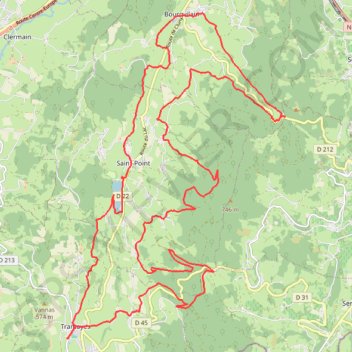 Itinéraire Trans de La Mère Boîtier - Tramayes, distance, dénivelé, altitude, carte, profil, trace GPS