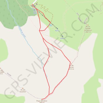 Itinéraire Pique d'Endron par le créneau d'Endron, distance, dénivelé, altitude, carte, profil, trace GPS