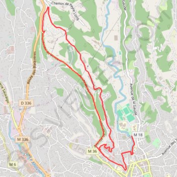 Itinéraire Calade 10k 20-09-23, distance, dénivelé, altitude, carte, profil, trace GPS