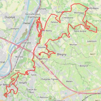 Itinéraire 70 km 2024 scouts, distance, dénivelé, altitude, carte, profil, trace GPS