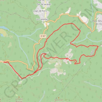 Itinéraire Saint Raphaël, distance, dénivelé, altitude, carte, profil, trace GPS