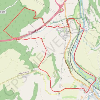 Itinéraire HUMES Le mont de Velonne, distance, dénivelé, altitude, carte, profil, trace GPS
