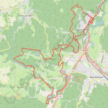 Itinéraire L'infernal Trail des Vosges 2015 - L'Infernal 30, distance, dénivelé, altitude, carte, profil, trace GPS