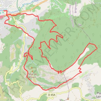 Itinéraire New file 3, distance, dénivelé, altitude, carte, profil, trace GPS