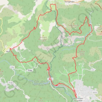 Itinéraire Balcons de la Siagne, distance, dénivelé, altitude, carte, profil, trace GPS