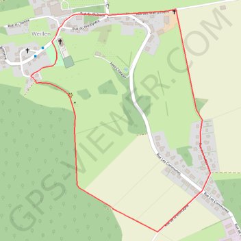 Itinéraire ONHAYE-Weillen - Grand Bon Dieu, distance, dénivelé, altitude, carte, profil, trace GPS