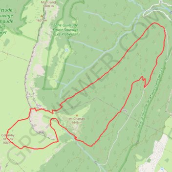 Itinéraire Colomby de Gex, distance, dénivelé, altitude, carte, profil, trace GPS