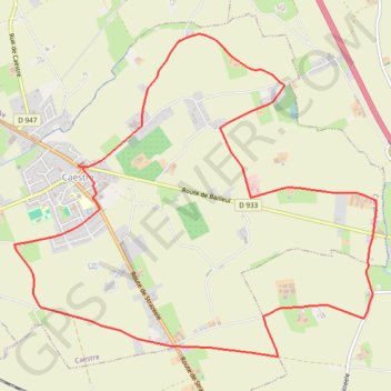 Itinéraire Du Gibet au Paradis - Caëstre, distance, dénivelé, altitude, carte, profil, trace GPS