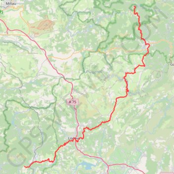Itinéraire De L'Espérou à Boussagues, distance, dénivelé, altitude, carte, profil, trace GPS