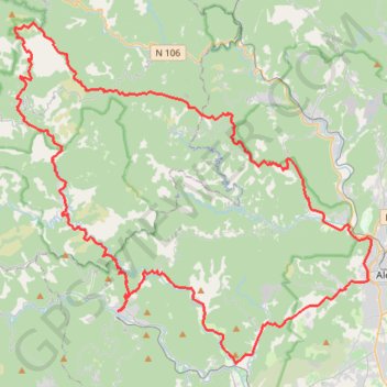 Itinéraire Saint Jean du Gard - Col de la Baraque, distance, dénivelé, altitude, carte, profil, trace GPS
