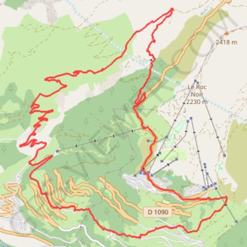 Itinéraire La Rosière - La Thuile - Villages de Montvalezan, distance, dénivelé, altitude, carte, profil, trace GPS