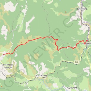 Itinéraire Traversée de la Gardille, distance, dénivelé, altitude, carte, profil, trace GPS