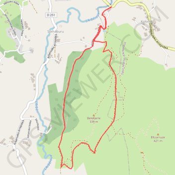 Itinéraire Belekarre - Saint-Martin-d'Arbéroue, distance, dénivelé, altitude, carte, profil, trace GPS