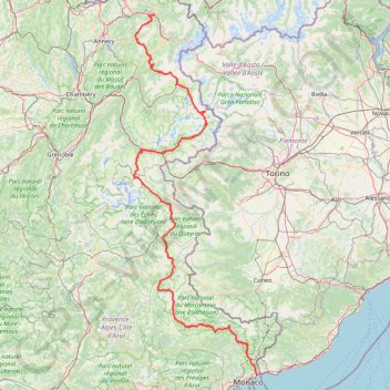 Itinéraire La route des grandes Alpes, distance, dénivelé, altitude, carte, profil, trace GPS