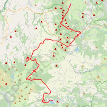 Itinéraire CY07FL40_Jour2_raccourci, distance, dénivelé, altitude, carte, profil, trace GPS