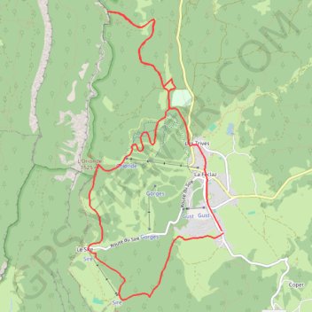 Itinéraire La Feclaz - Col du Perthuiset - L'Orionde, distance, dénivelé, altitude, carte, profil, trace GPS