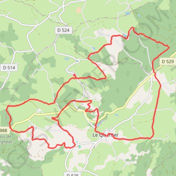 Itinéraire Randonnée Le quartier, distance, dénivelé, altitude, carte, profil, trace GPS