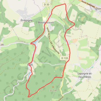 Itinéraire Étang d'Alger, distance, dénivelé, altitude, carte, profil, trace GPS