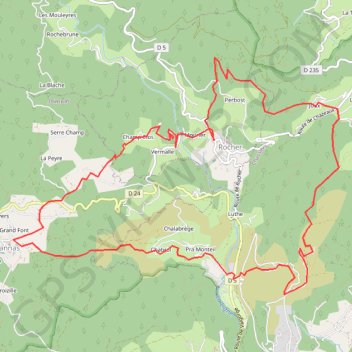 Itinéraire ROCHERS ARDECHE TERRE, distance, dénivelé, altitude, carte, profil, trace GPS