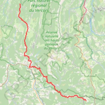 Itinéraire GR95 Du Col de l'Echarasson à Vaunières (Hautes-Alpes), distance, dénivelé, altitude, carte, profil, trace GPS