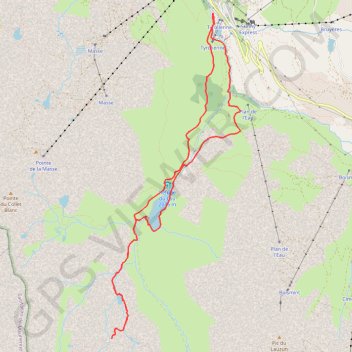 Itinéraire Lac du Lou et Lac de Pierre Blanche, distance, dénivelé, altitude, carte, profil, trace GPS