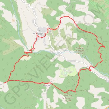 Itinéraire circuit du circaète, distance, dénivelé, altitude, carte, profil, trace GPS
