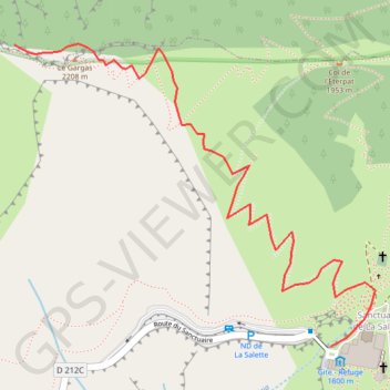 Itinéraire Randonnée gargas, distance, dénivelé, altitude, carte, profil, trace GPS