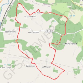 Itinéraire Juignac, distance, dénivelé, altitude, carte, profil, trace GPS