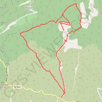 Itinéraire Saint-Saturnin-lès-Apt - La Mère Dieu - Les ravins de Philipon et des Gendarmes - Planeyssard, distance, dénivelé, altitude, carte, profil, trace GPS