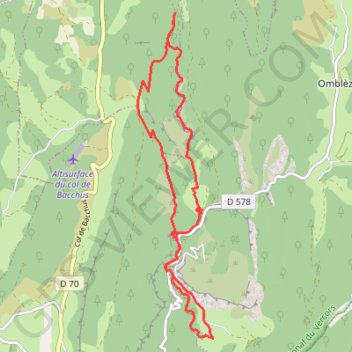 Itinéraire Cascade de la pissoire, chute de la Druise et Canyon des gueulards, distance, dénivelé, altitude, carte, profil, trace GPS