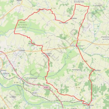 Itinéraire grosse balade-24160338, distance, dénivelé, altitude, carte, profil, trace GPS