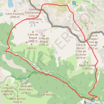 Itinéraire Col de cerise, distance, dénivelé, altitude, carte, profil, trace GPS