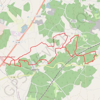 Itinéraire Bedenac 12/12/18, distance, dénivelé, altitude, carte, profil, trace GPS