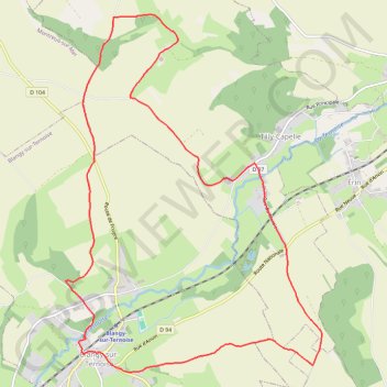 Itinéraire Le Circuit du Chemin Blanc (Blangy), distance, dénivelé, altitude, carte, profil, trace GPS