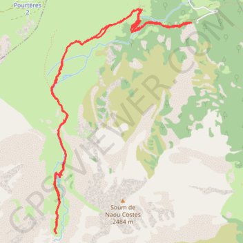 Itinéraire LAC DE LAGÜES, distance, dénivelé, altitude, carte, profil, trace GPS