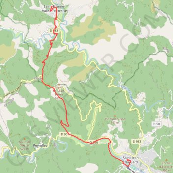 Itinéraire Chemin de Stevenson Sud étape 6, distance, dénivelé, altitude, carte, profil, trace GPS