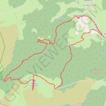 Itinéraire LE CROZET AUBERGE DE GARNIER, distance, dénivelé, altitude, carte, profil, trace GPS