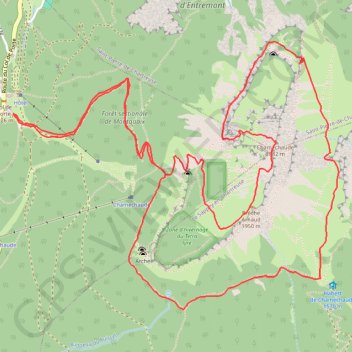 Itinéraire Chamechaude en boucle (Chartreuse), distance, dénivelé, altitude, carte, profil, trace GPS