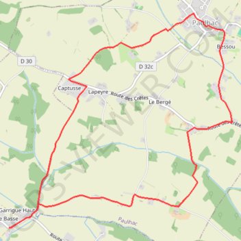 Itinéraire Baba à Bazus, distance, dénivelé, altitude, carte, profil, trace GPS