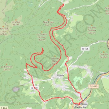 Itinéraire Bosch eBike Tour: Colroy-la-Roche, distance, dénivelé, altitude, carte, profil, trace GPS