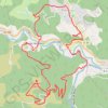 Itinéraire Meyras - Le Souilhol, distance, dénivelé, altitude, carte, profil, trace GPS