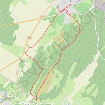 Itinéraire Trail des Monts de Gy, distance, dénivelé, altitude, carte, profil, trace GPS