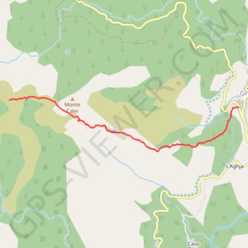 Itinéraire Laison d'U Cardu à Ghisoni, distance, dénivelé, altitude, carte, profil, trace GPS