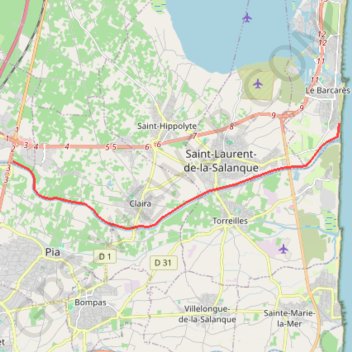 Itinéraire La Voie vete de l'Agly 14 km, distance, dénivelé, altitude, carte, profil, trace GPS