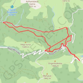 Itinéraire Foret d'Iraty, distance, dénivelé, altitude, carte, profil, trace GPS
