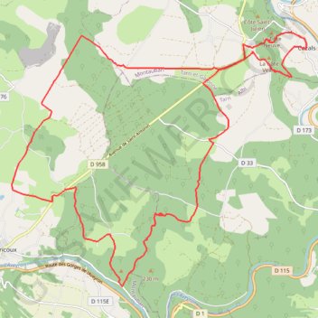 Itinéraire Cabeou, distance, dénivelé, altitude, carte, profil, trace GPS