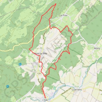 Itinéraire Les blocs erratiques du pied du Jura - Suisse, distance, dénivelé, altitude, carte, profil, trace GPS
